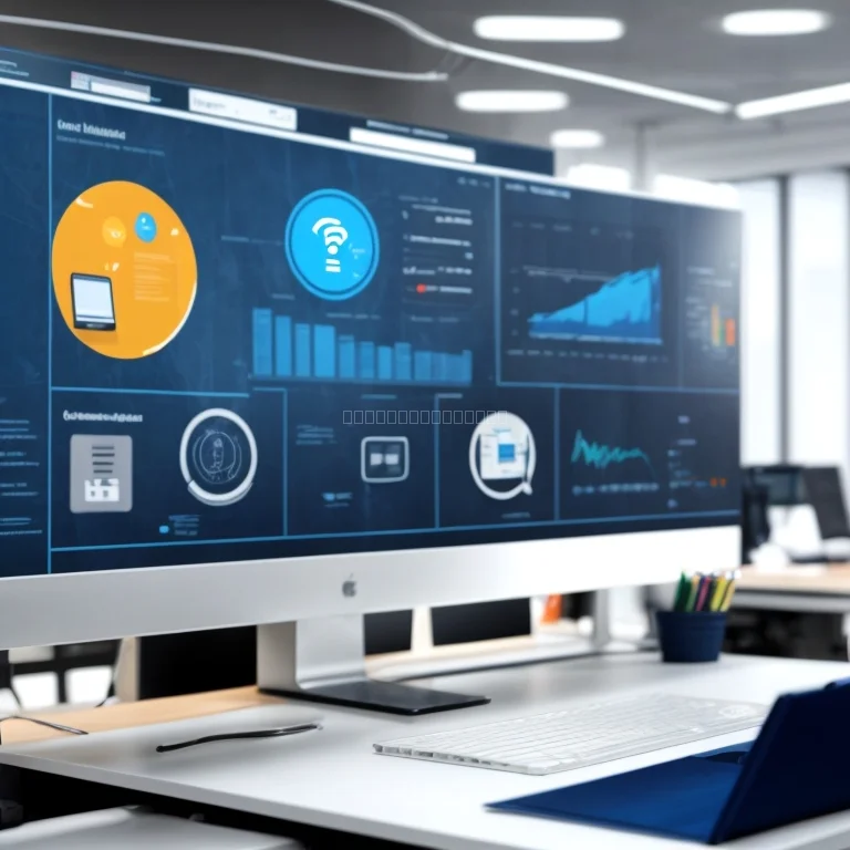 Dashboard displaying automated business workflow metrics