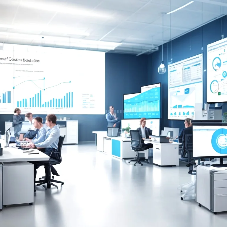 Dashboard showcasing automated management workflows on Valtrian platform